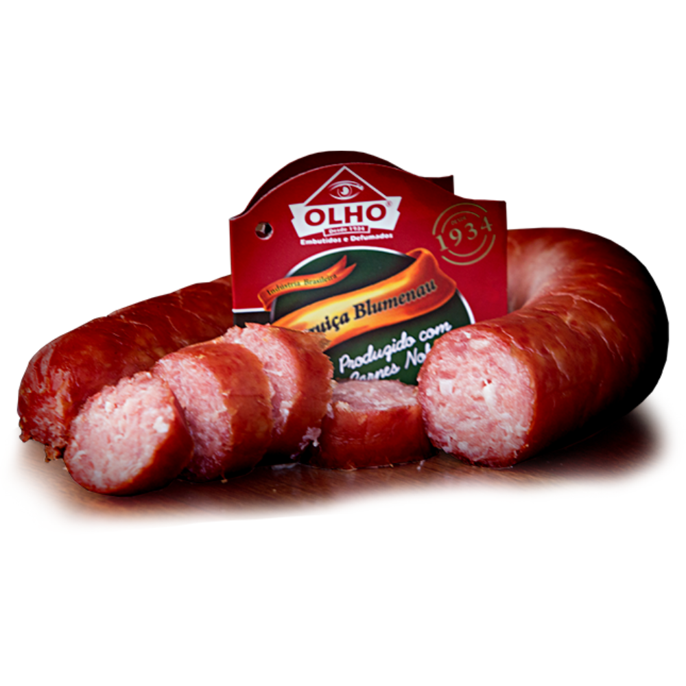 Linguiça Suína Defumada Blumenau Olho Embutidos - KIT COM 1 KG