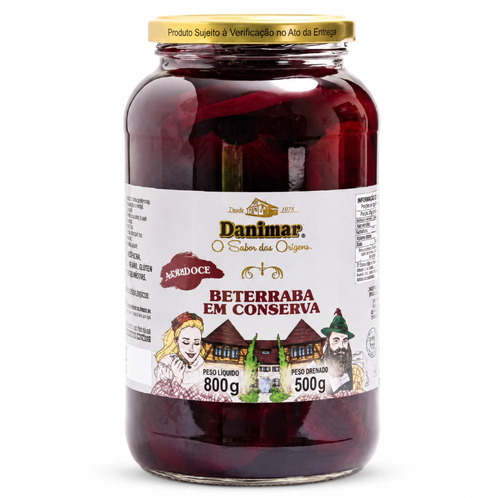 Beterraba Agridoce Em Conserva Danimar Vidro 800g