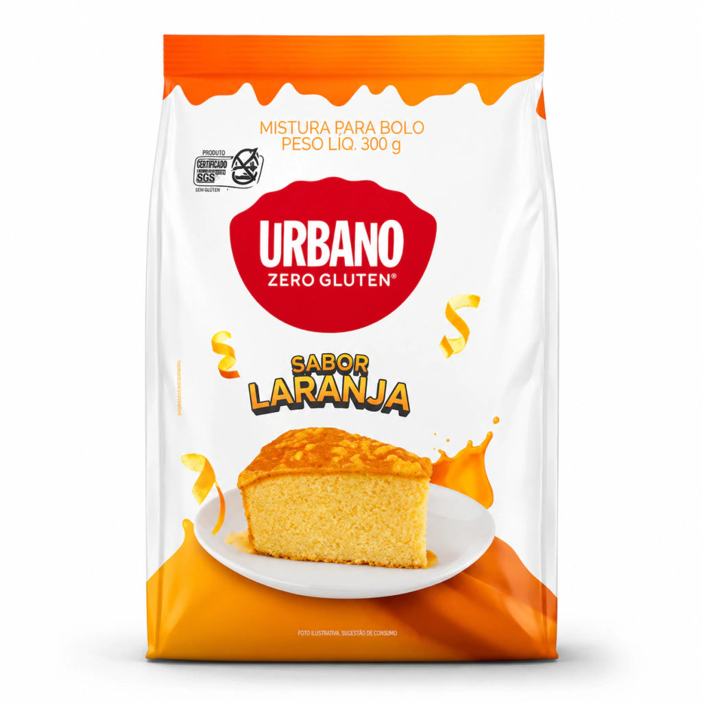 Mistura para Bolo Sem Glúten e sem Lactose Urbano