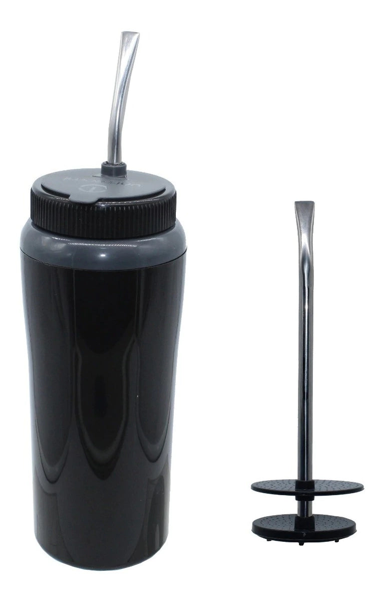 Copo Térmico Unitermi Terere Cuia Com Canudo Bomba Inox 650ml