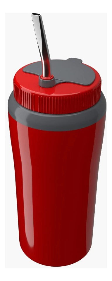 Copo Térmico Unitermi Terere Cuia Com Canudo Bomba Inox 650ml