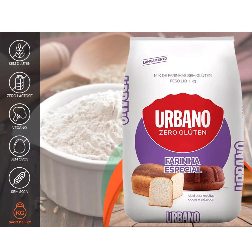 Mix de Farinha Sem Glúten Urbano - 1KG