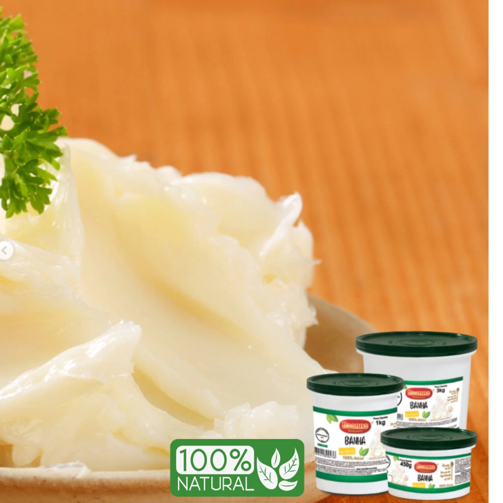 Banha Suína Pote 1Kg - Roanna Alimentos