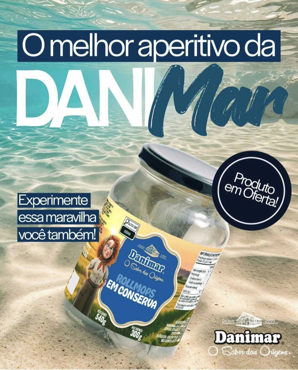 Rollmops Tradicional Danimar 270g