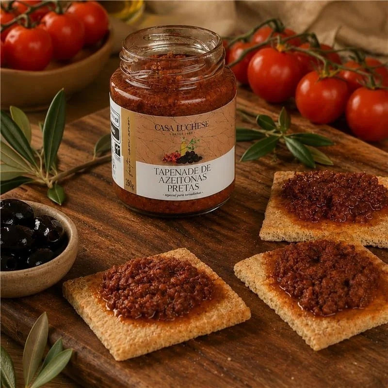 TAPENADE DE AZEITONAS PRETAS 210G CASA LUCHESE