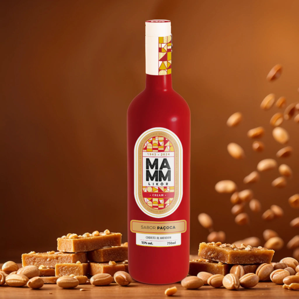 Licor Cremoso Mamm 750ml Paçoca/Maça Verde/Brownie