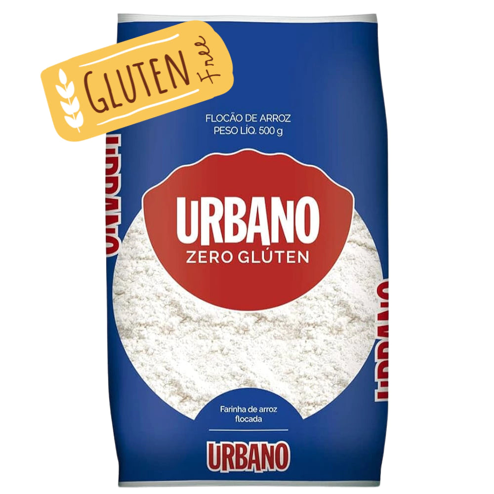 Farinha de Arroz Sem Glúten 1Kg Urbano Alimentos