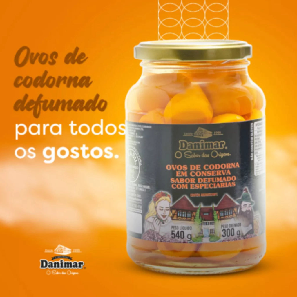 Ovo de Codorna Defumado Danimar