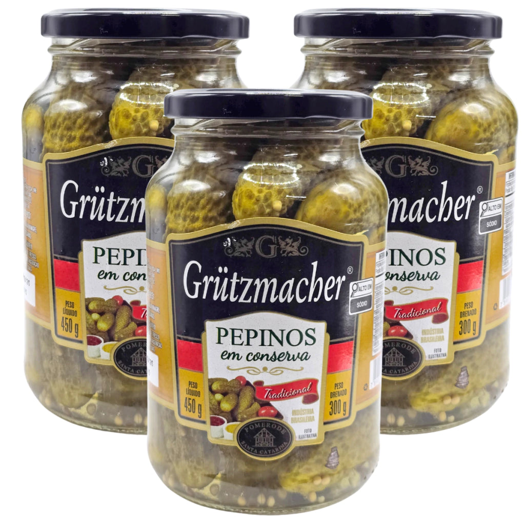 Pepino Inteiro em Conserva Tradicional Grutzmacher