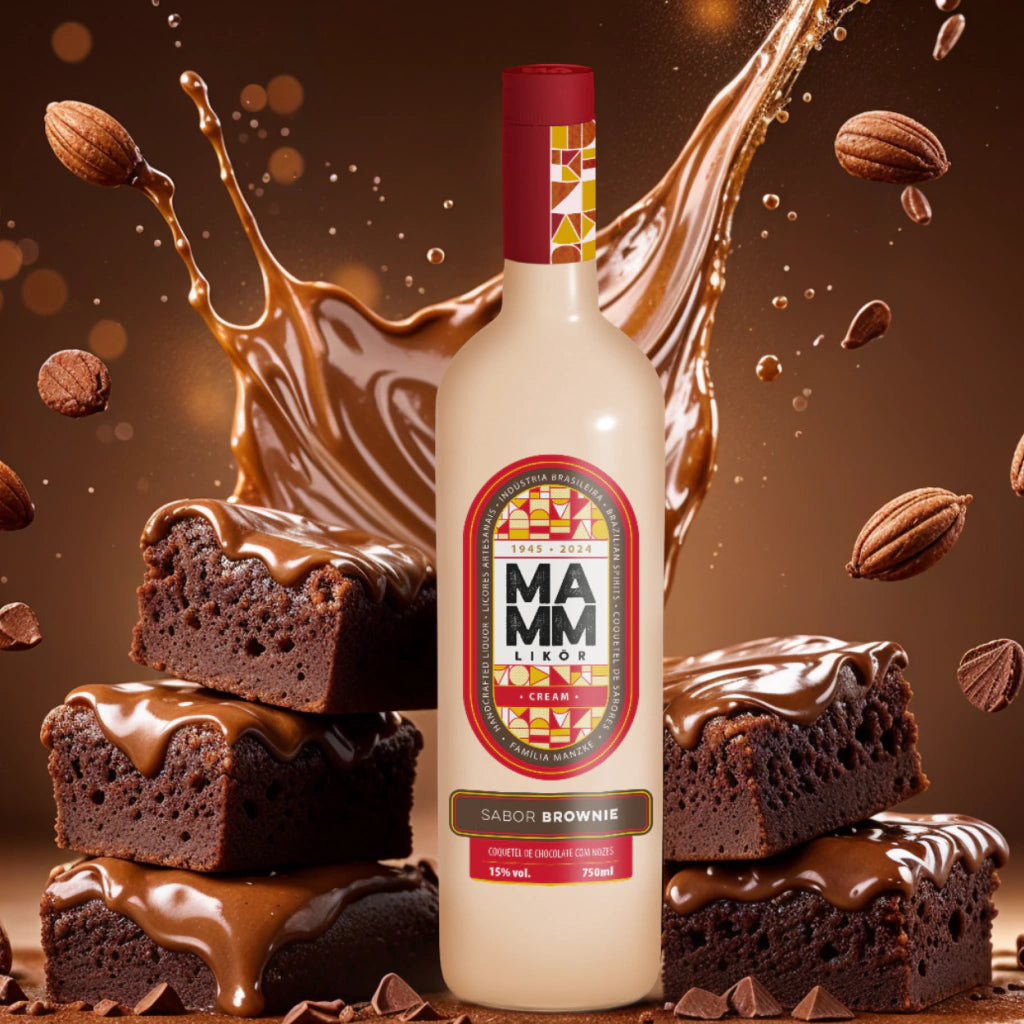 Licor Cremoso Mamm 750ml Paçoca/Maça Verde/Brownie