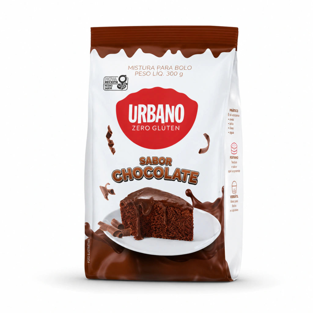 Mistura para Bolo Sem Glúten e sem Lactose Urbano
