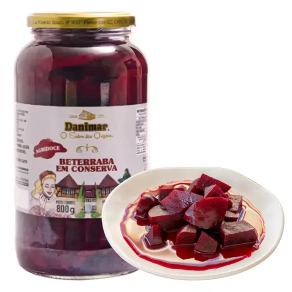 Beterraba Agridoce Em Conserva Danimar Vidro 800g