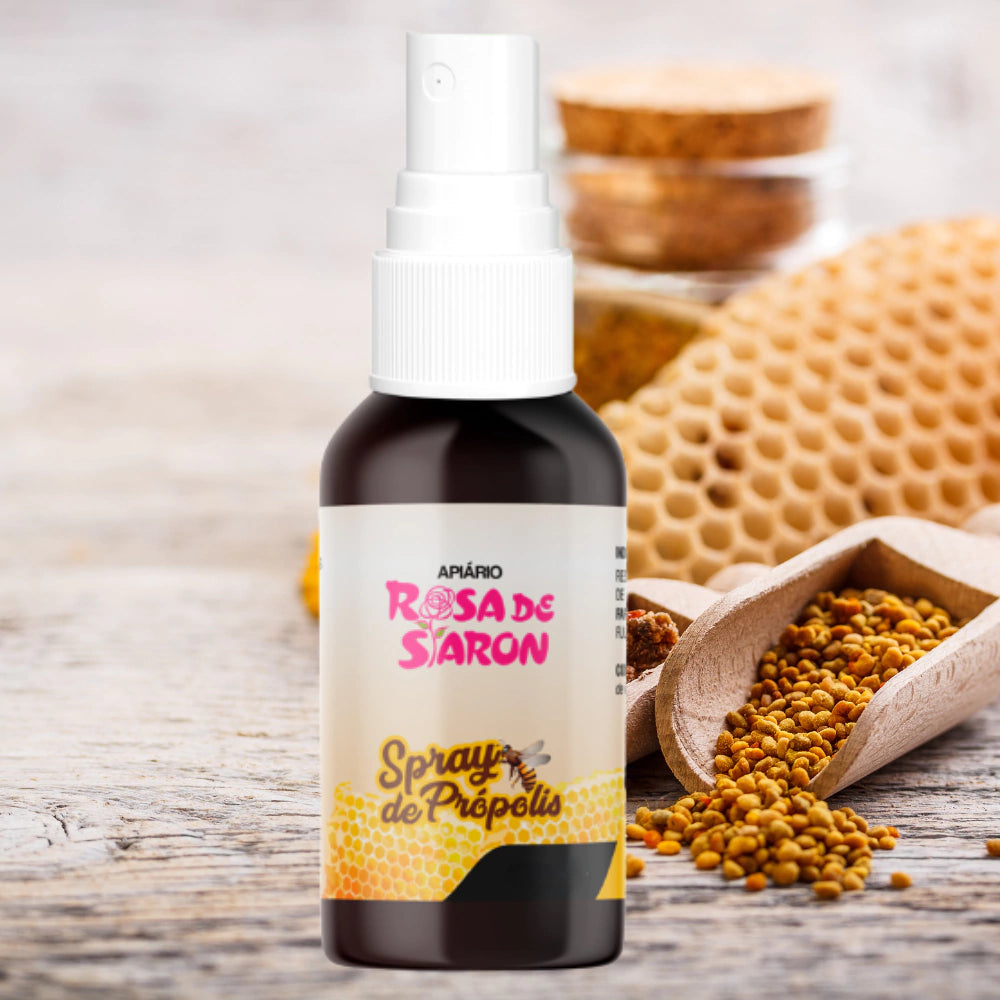 Spray de Própolis Composto de Mel 30ml GENGIBRE/MALVA/ROMÃ/CRAVO DA ÍNDIA