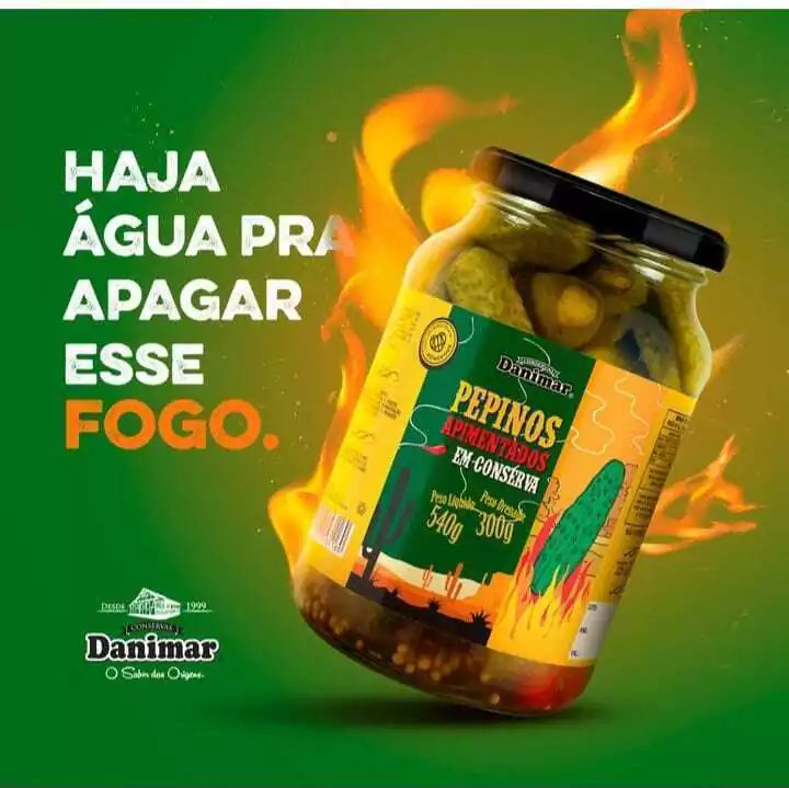 Pepino Apimentado Em Conserva Danimar 300g