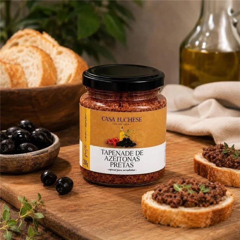 TAPENADE DE AZEITONAS PRETAS 210G CASA LUCHESE